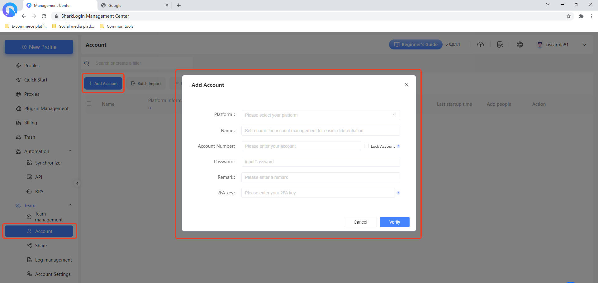 Step 4: Manage all functions of the team