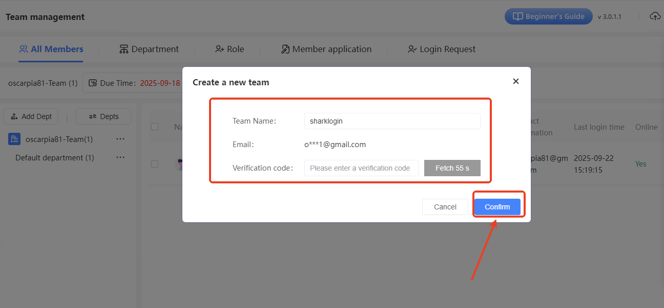 Step 1: How to create my team