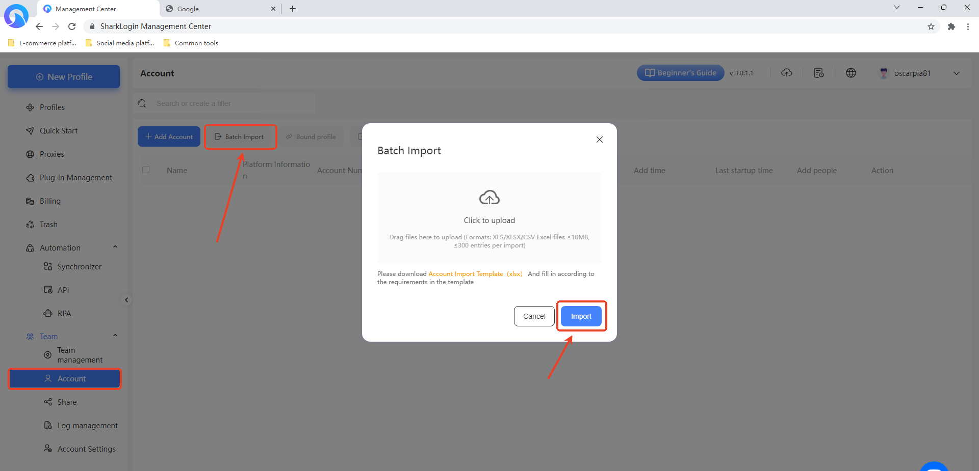 Step 4: Manage all functions of the team