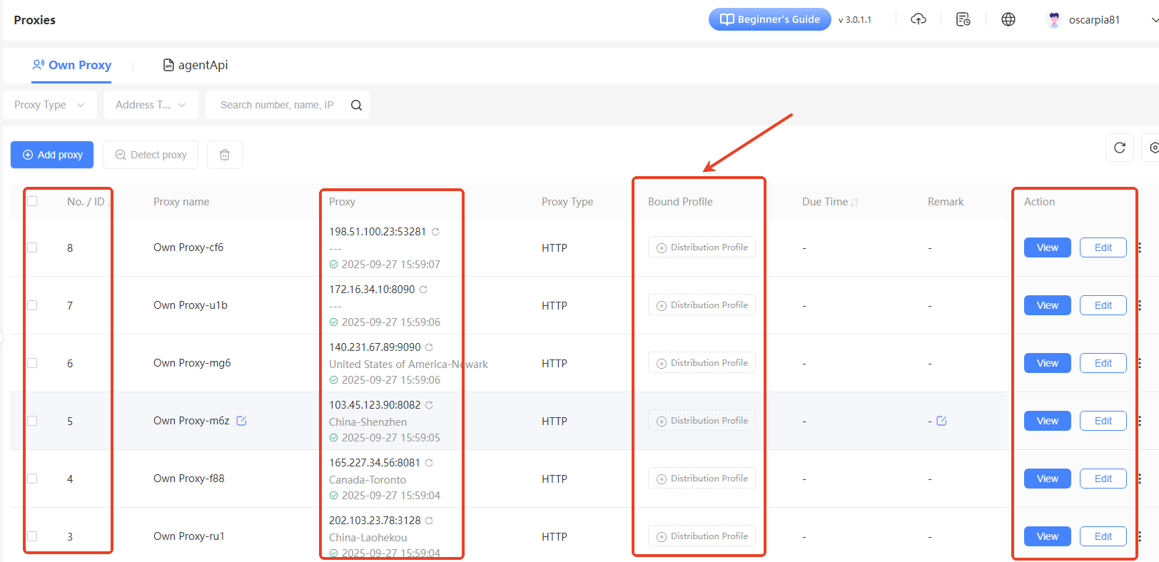 Step 1: Add proxy IP to the client