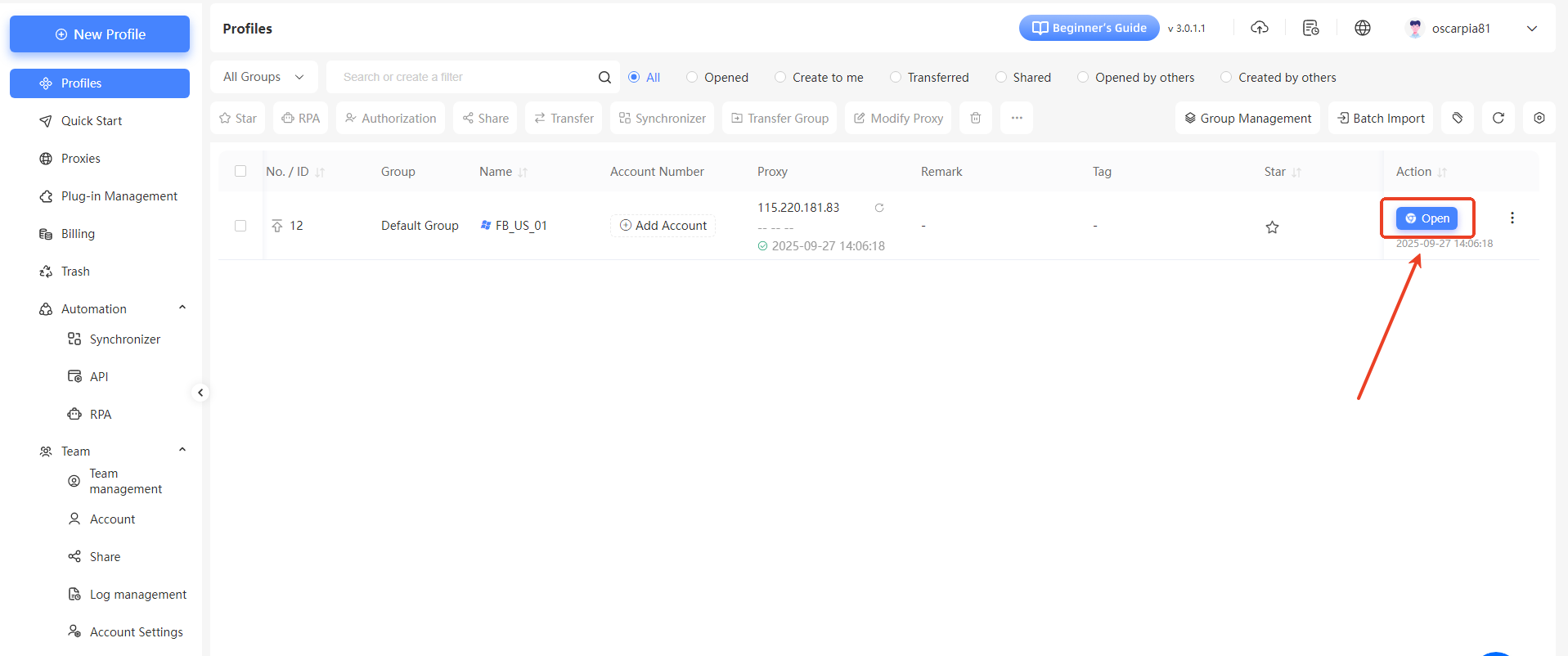 Step 1: Using SharkLogin anti-detection browser