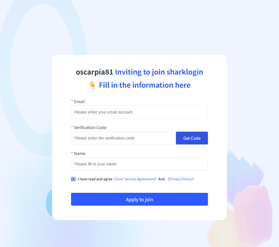 Step 2: Invite members to join the team