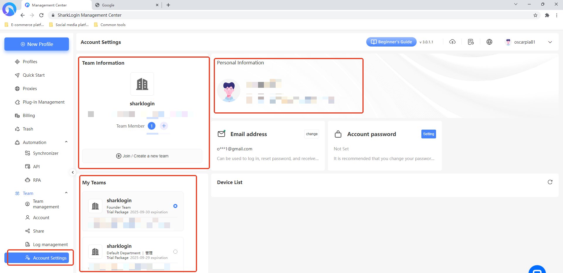 Step 4: Manage all functions of the team