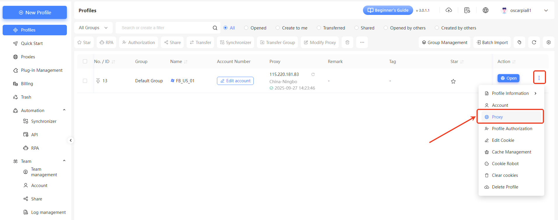 Step 3: Environment IP Proxy Configuration