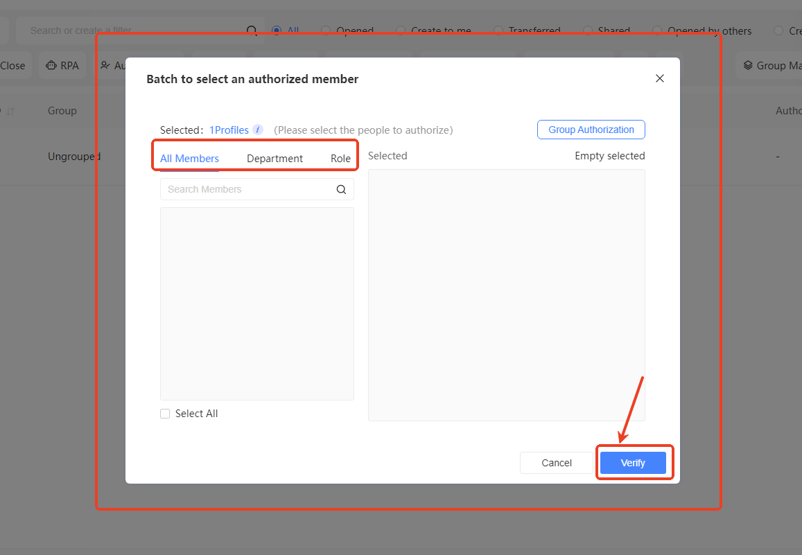 Step 2: Profile Permissions Management